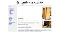 Desktop Screenshot of frugal-horn.com