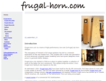 Tablet Screenshot of frugal-horn.com